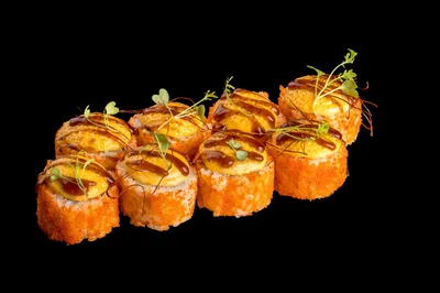 Запеченный с лососем и авокадо спайси