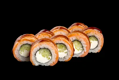 Филадельфия с опаленым лососем