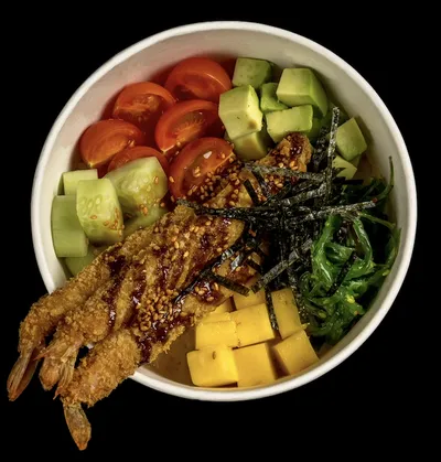 Поке с темпурной креветкой